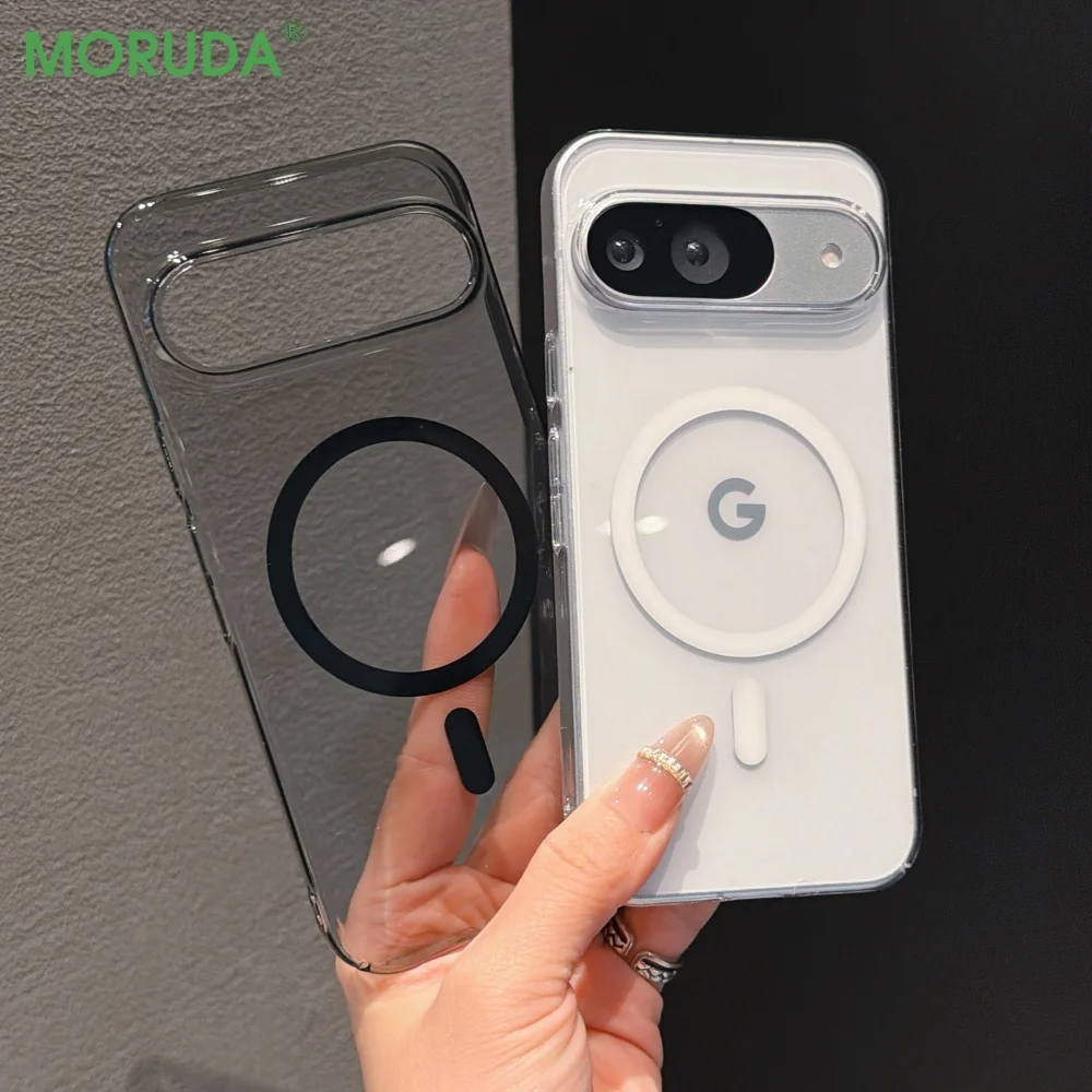 MagSafe-Compatible Transparent Magnetic Wireless Charging Case - Slim PC Acrylic Cover