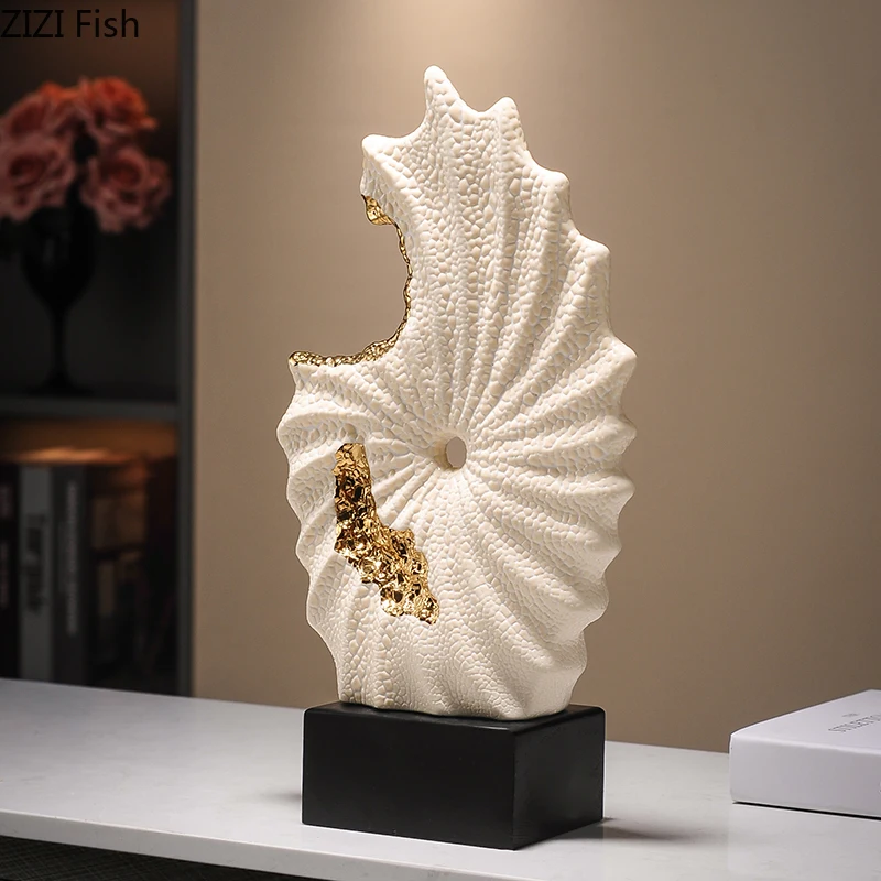 Gilded Ceramic Landscape Ornament 5
