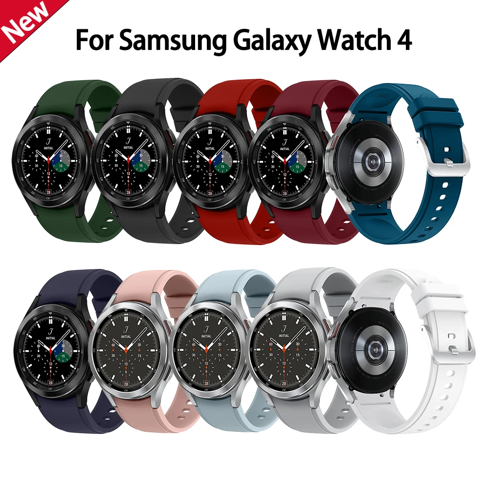 Per Samsung Galaxy Watch 4 Band Per Samsung Watch 4 46Mm 42Mm Smart Watch Bracciale In Silicone Per Galaxy Watch 4 44Mm 40Mm Strap