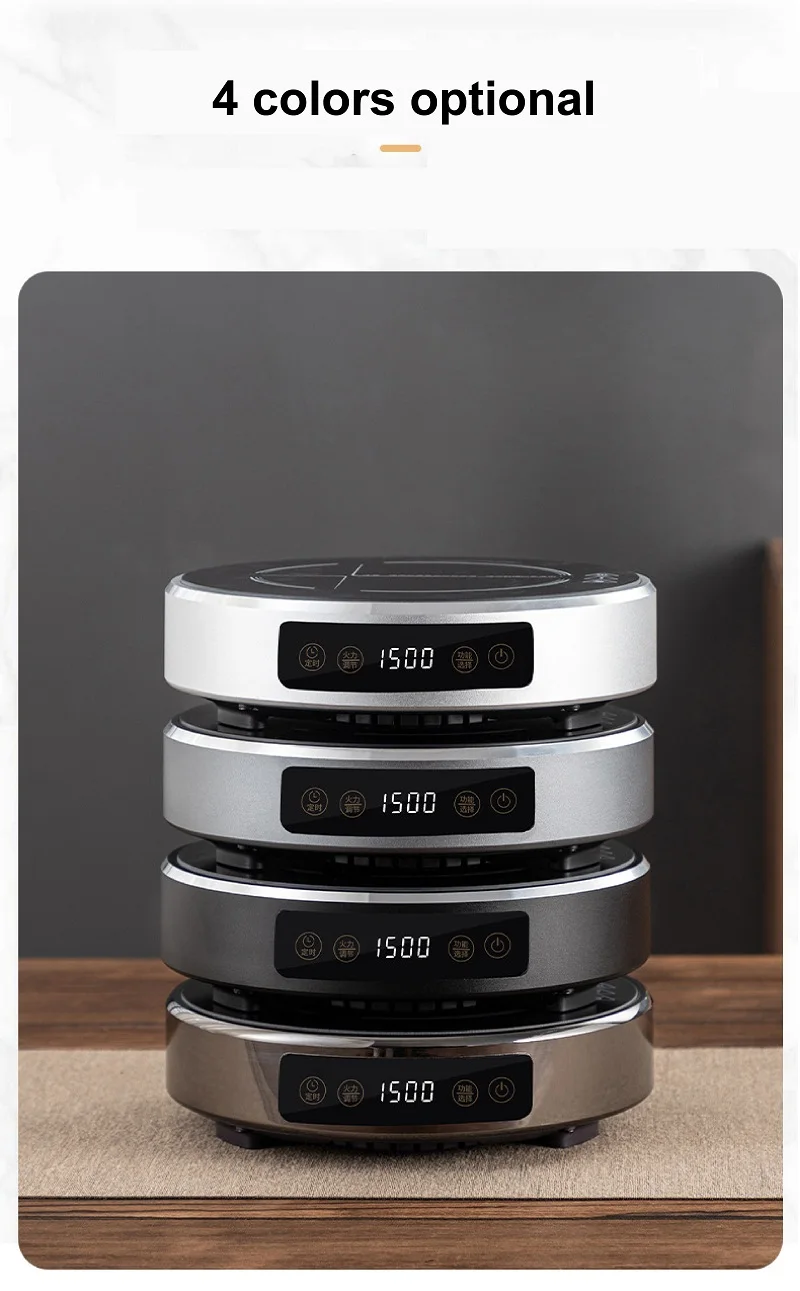 Description Picture 4 of item1500W Electric Ceramic Stove Tea Stove Electric Hot Plate Heater Stove Heating Furnace Mini Portable Tea Maker Water Boiler 220V