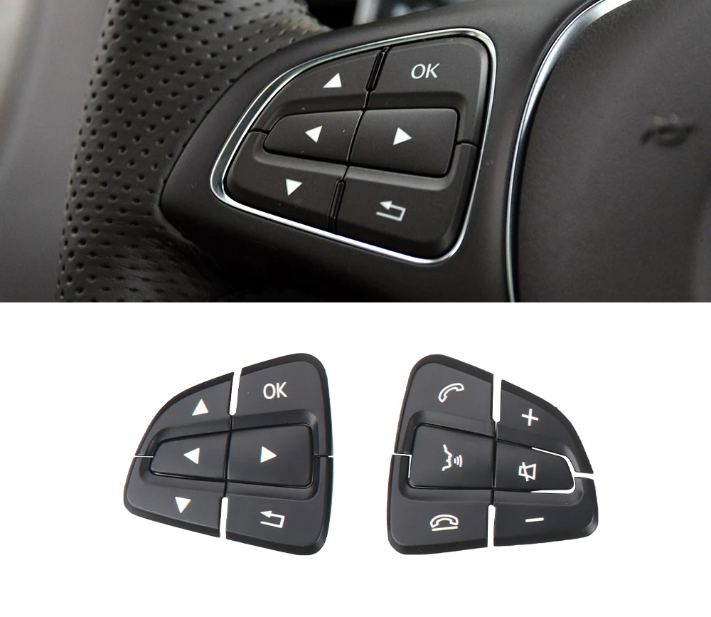 Für Mercedes Benz W218 W246 W117 W172 W176 W156 Lenkrad Taste Control Multifunktionale Taste Auto Innen Zubehör – Detail 1