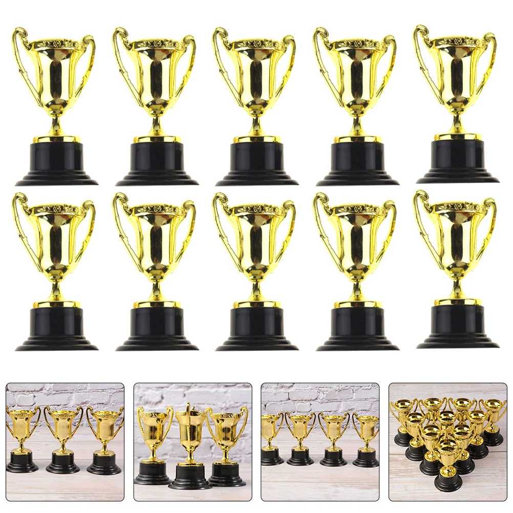 

Plastic Mini Trophy Cups Gold Award Trophies Competitions Prizes Classroom Rewards Ceremony Prize Party Favors