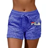 Nordic Letter Yoga Shorts | Abstract FIIA-Inspired Print Workout Pants | Breathable Quick-Dry Gym Wear 5 Sizes 5 Colors 4