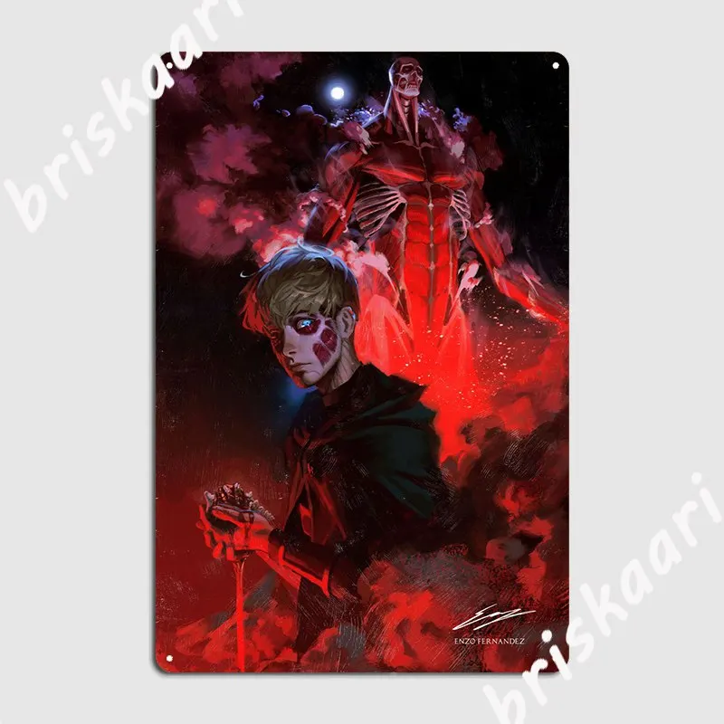 

Attack On Titan Armin V1 Metal Plaque Poster Club Bar Printing Poster Cinema Kitchen Tin Sign Posters