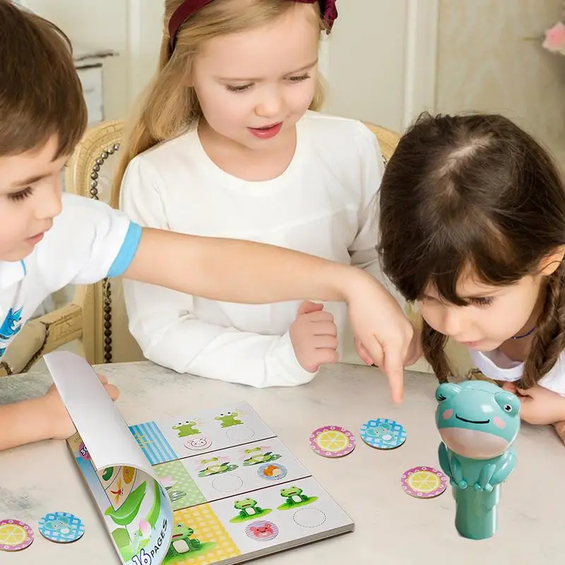 Stamp Stickers For Kids Waterproof Sticker Books Set With Stamp Sticker And Stamper Arts Crafts Fidget Toy Collectible Creative