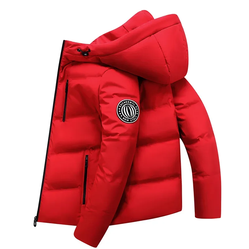 Winter Down Jacket Men Clothing Hooded Warm Parkas Short 90% White Duck Down Coat Casual Fashion Men\'s Jackets Casaco Masculino