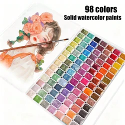 Professional Artists' Granulating Watercolor Set - 180/150 Vibrant Transparent Colors, 1ml Each (98 Pearl colors)