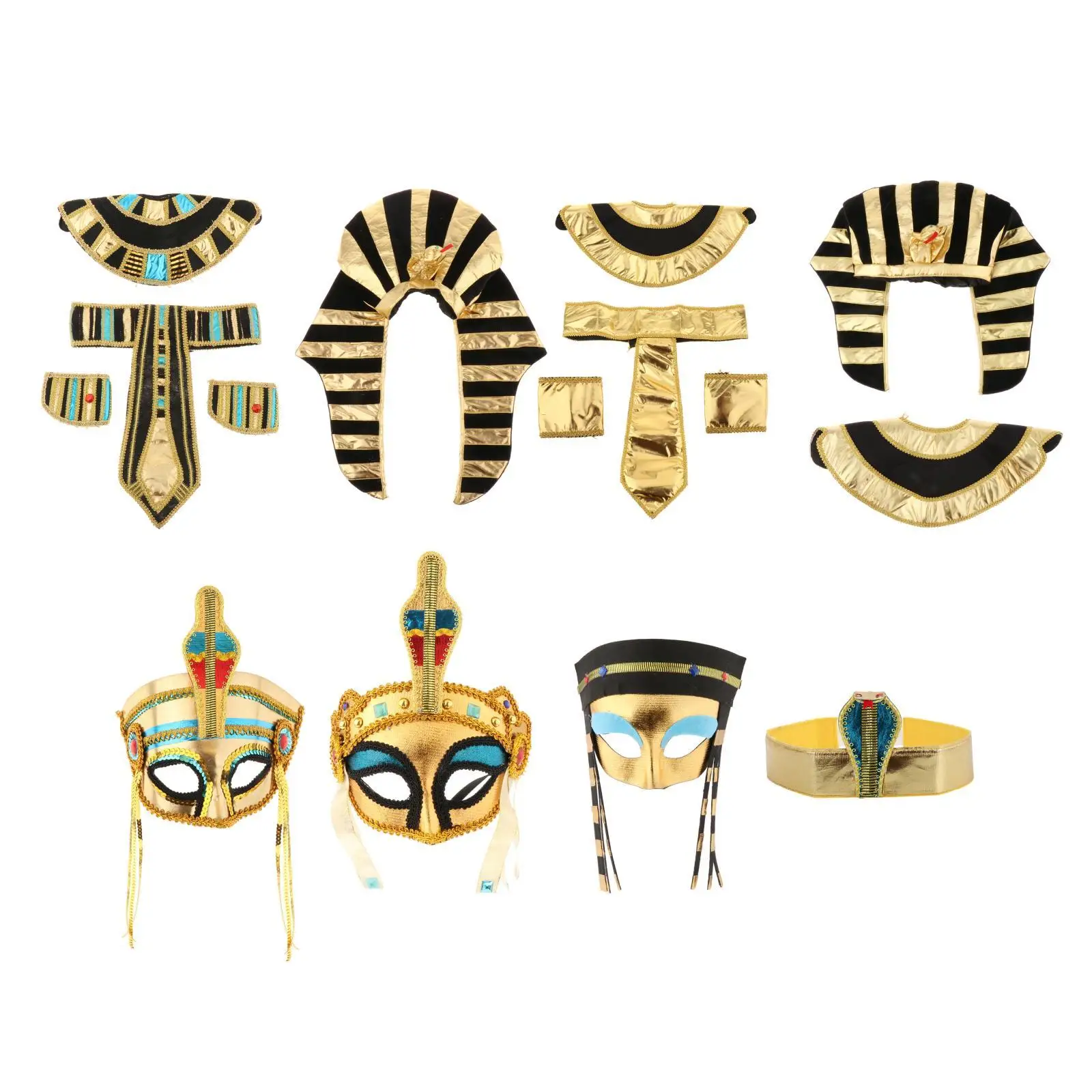 Egyptian Costume Egyptian Headband Festivals Women Men Birthday Mask Supplies Hat Headpiece
