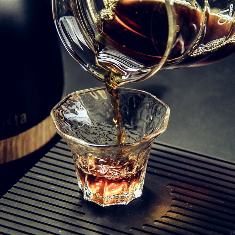 Japanese Small Capacity 60ml Heat-resistant Glass Tea Cup Kungfu Small Teacup Coffee Cup Whiskey Glasses Tasting Glass Wine