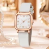 Ladies Watch 5pcs/Set Women White PU Strap Casual Quartz Watch And Heart Necklace Earings Bracelet Jewelry Set Watch For Women(N 3