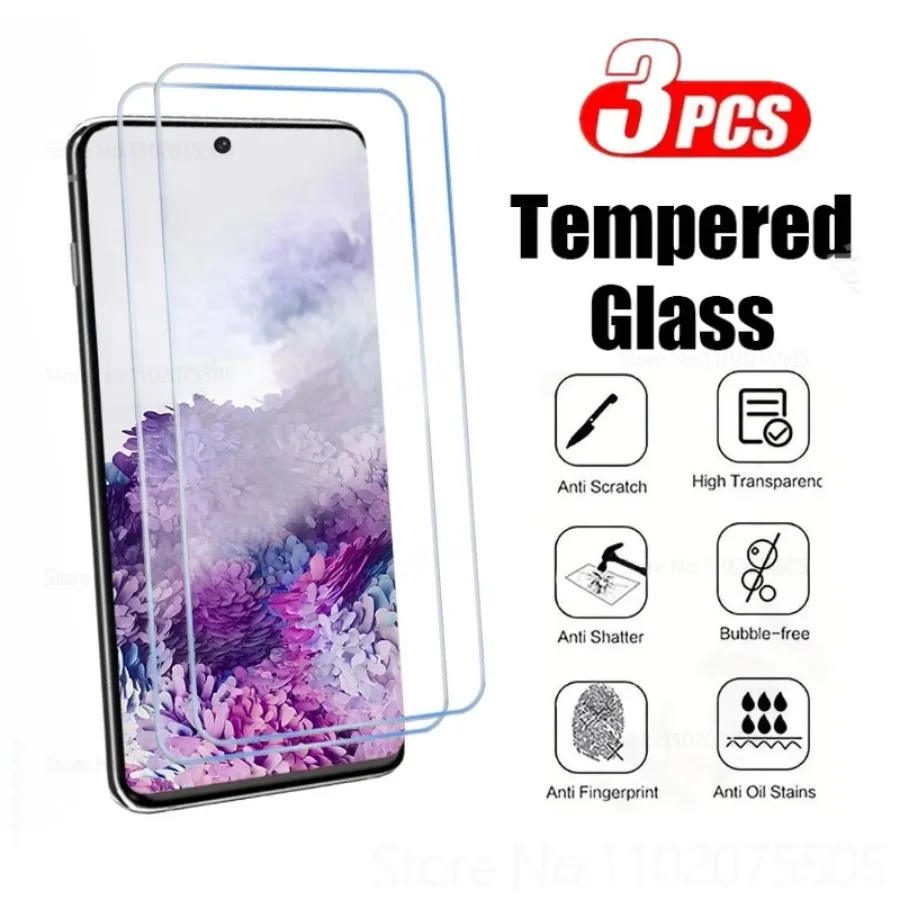 3Pcs Screen Protector Für Samsung Galaxy S25 S23 S24 S22 S21 Ultra S20 Plus S20 S21 S23 FE gehärtetem Glas Für Samsung S25 Rand