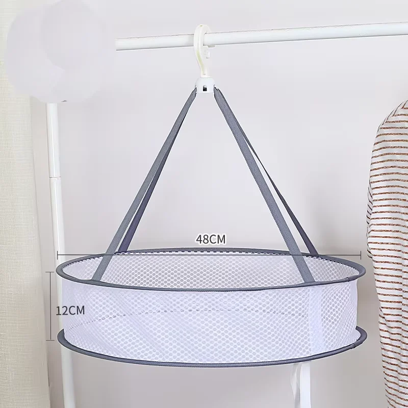 New Solid Color Household Clothes Drying Net Sweater Anti-deformation Drying Netting Simple Style Underwear Socks Drying Basket 3