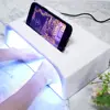 Two Hand Nail Lamp No Battery Quick Curing Nail Dryer 60 Beads Led Nail Lamp with Mobile Holder for Professional Manicure 5