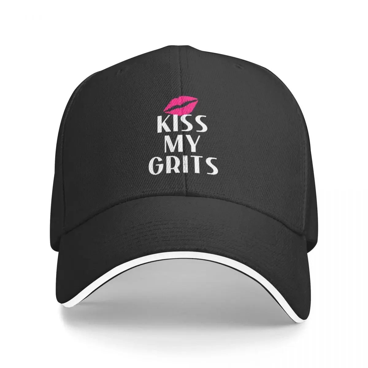 

Kiss My Grits Baseball Cap birthday black Golf Hat Man Women's Beach Visor Men's