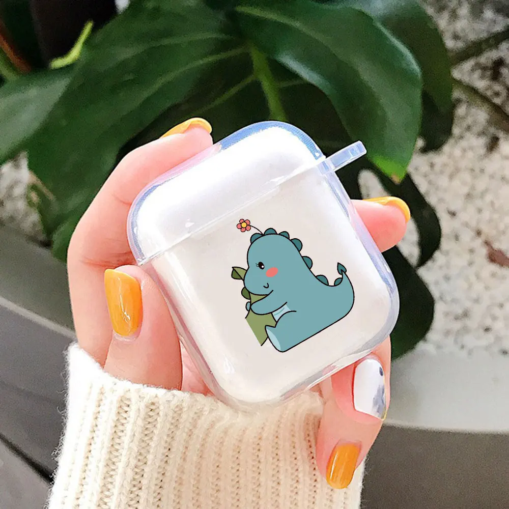 Cute Cartoon Dinosaur Couple Earphone Case for Apple AirPods