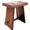 Teak Shower Stool, 15.8" x 11.8" x 17.9", Comfortable and Sturdy Spa Seating for Seniors & Individuals with Limited Mobility 1