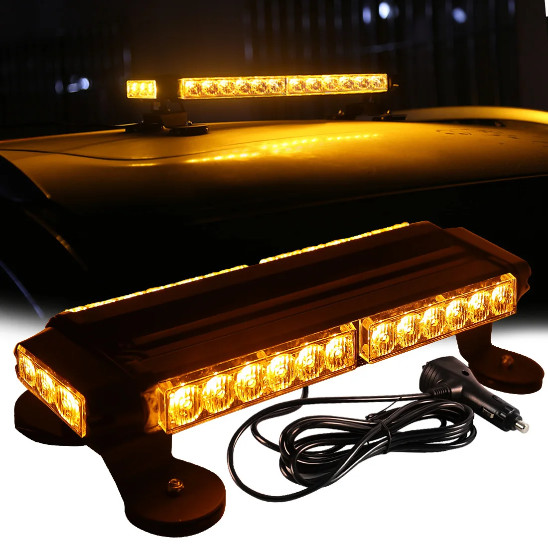 Luces LED Estroboscópicas Para Coches RC - Escala 1:14, Amarillas, 5 Modos De Flash, Para Tamiya Y Tractores RC