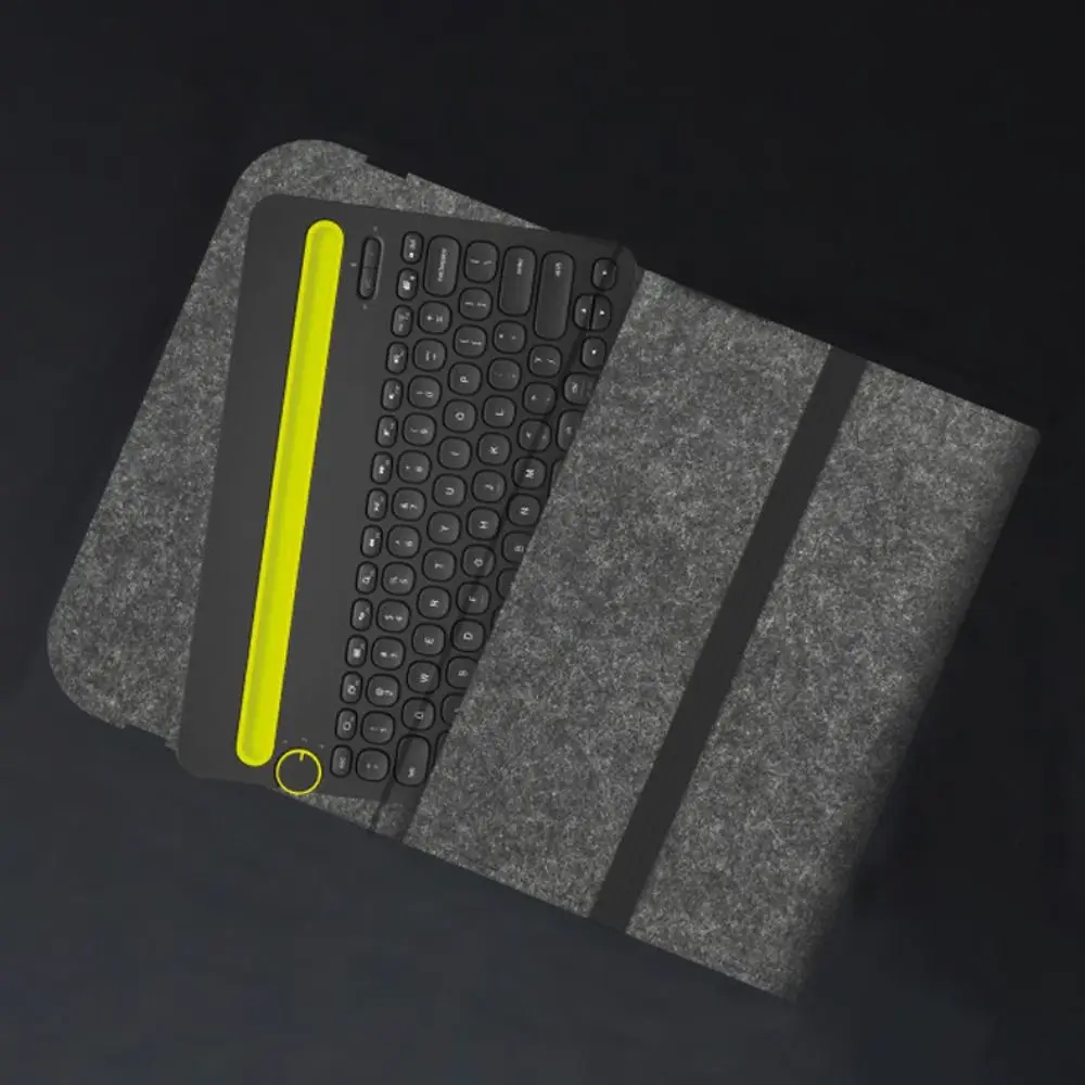 펠트 무선 키보드 보관 가방, 방진 충격 방지 운반 케이스, 로지텍 K380 K480 K580 K780 용 경량 휴대용