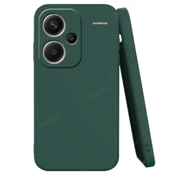Premium Protective TPU Soft Case Cover - Durable Back Bumper Design for Note 13 Pro Plus (Black Green)