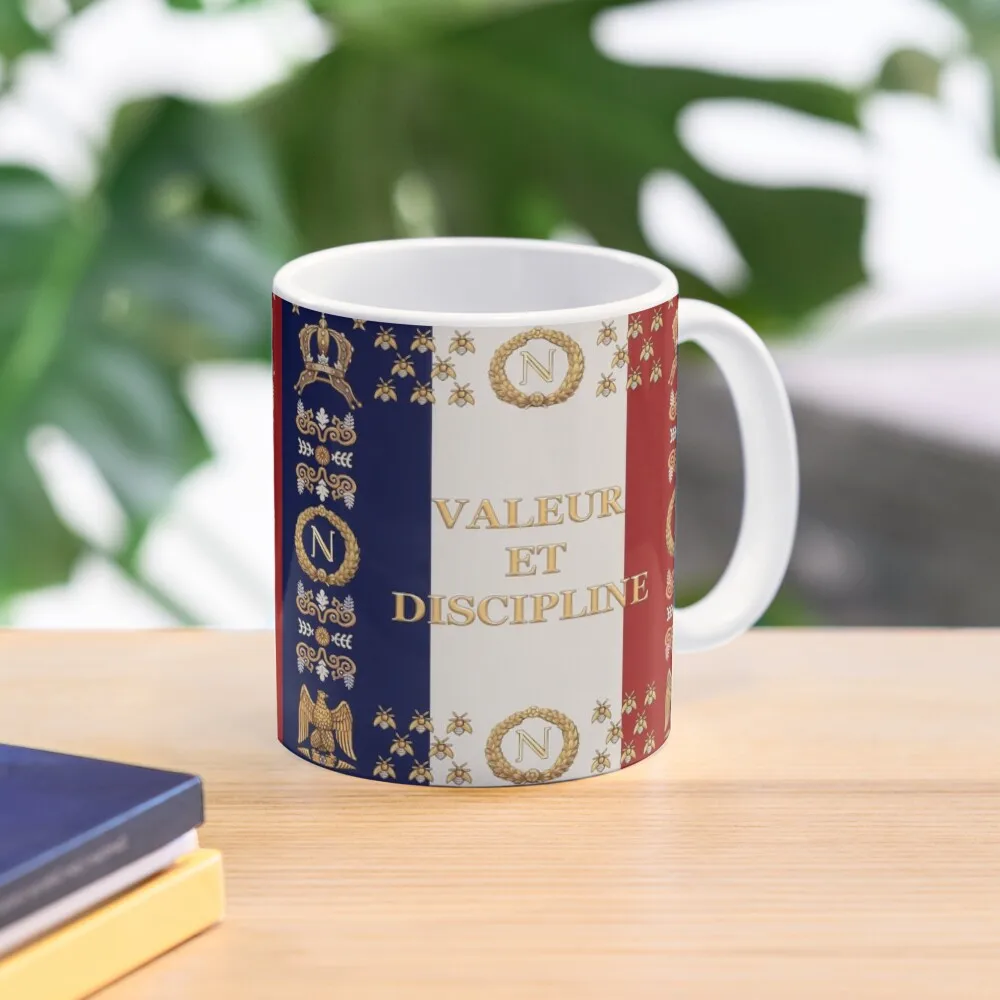 

Napoleonic French regimental flag "Valeur et Discipline" Coffee Mug Espresso Cup Ceramic Cups