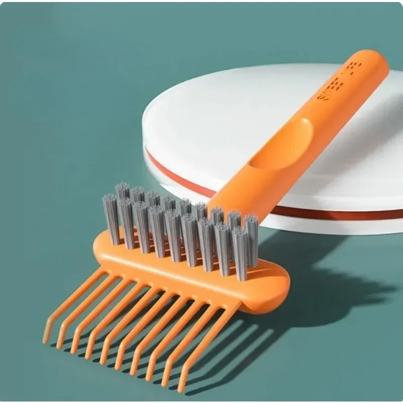 Dual-Function Hairbrush Cleaning Tool - Compact Hair and Dust Remover