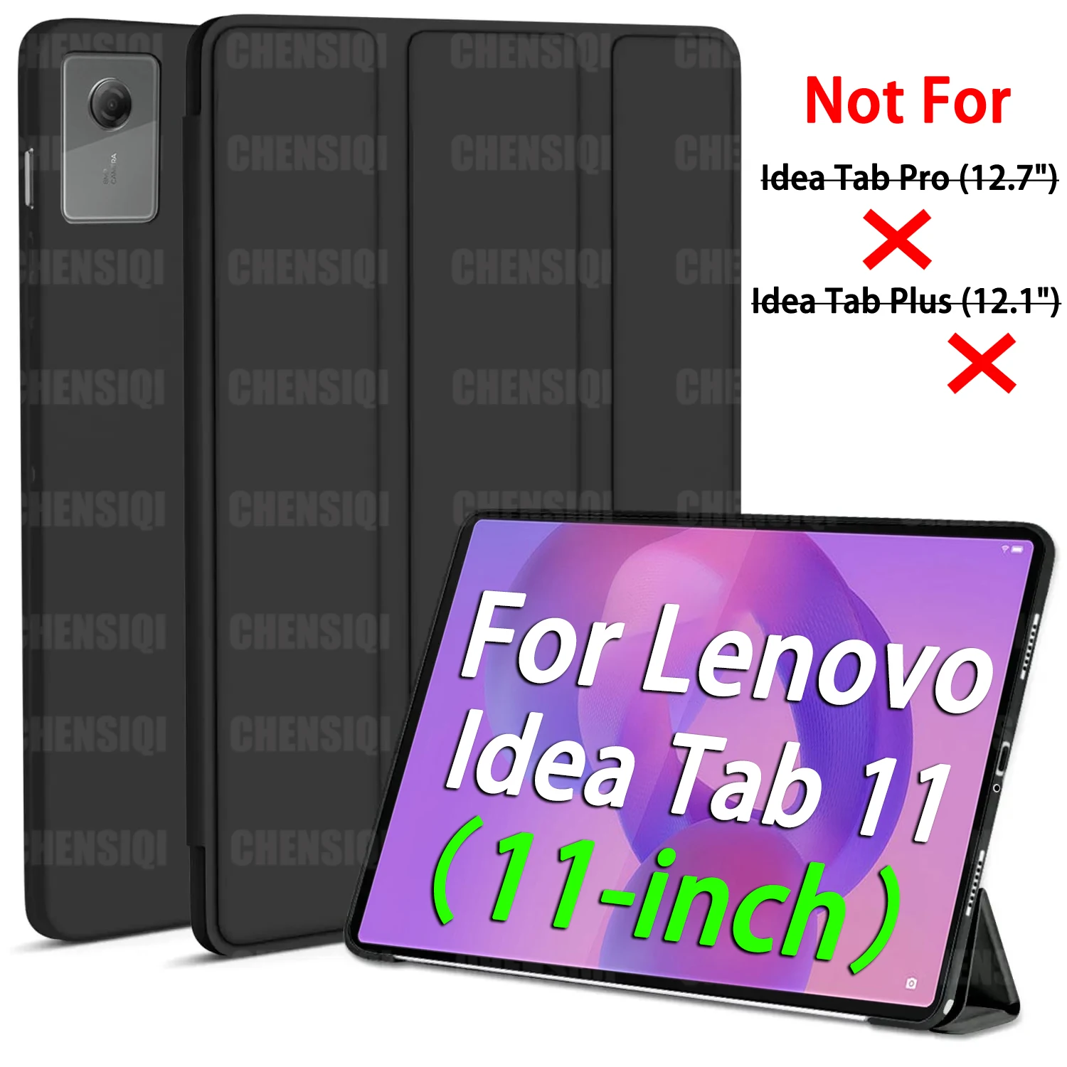 Compact 11-inch Soft Foldable Tablet Case with Auto Sleep/Wake and Anti-drop Protection