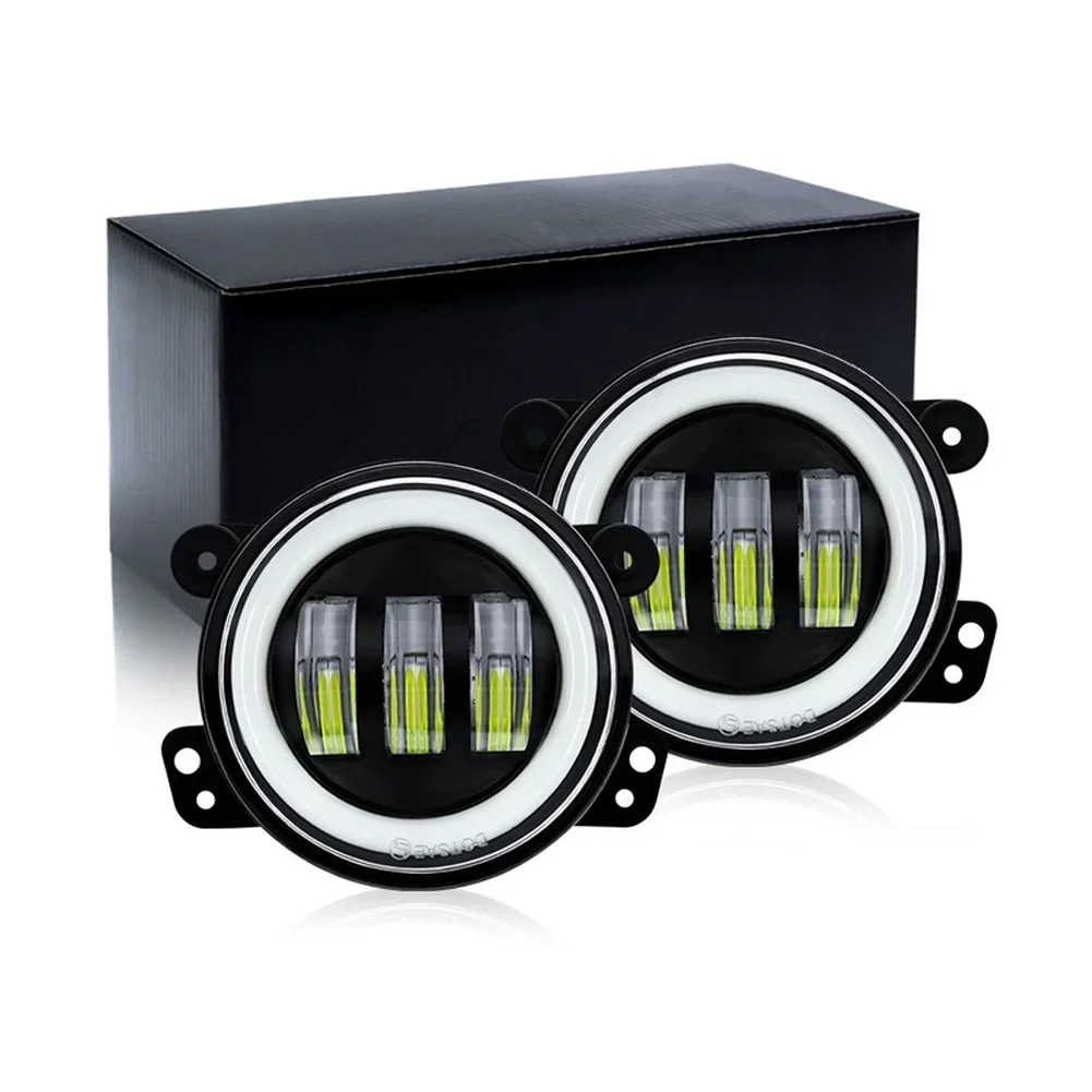 오프로드 조명 LED 안개등 오프로드 운전 2525SMD LED 주조 알루미늄 쉘 PU 브래킷 3가지 조명 모드