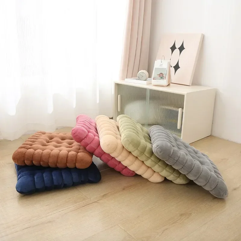 Thickened Futon Cookie Cushion Office Sedentary Tatami Mat B&B Practical Floor Cushion Rectangular كوشنز 틈새쿠션