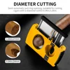 3 in 1 Portable Travel Cigar Cutter V Shape Scissor Cigar Drill Stainless Steel Blade Smoking Accessory with Gift Box CLE-22CAE2 1
