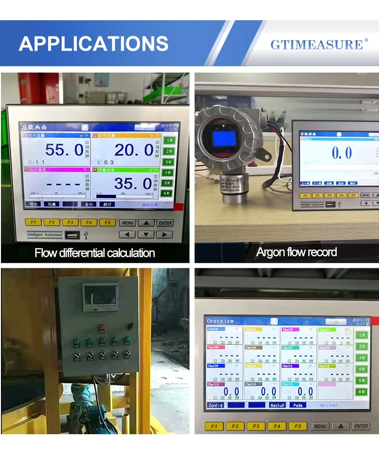 R7100 7 Inch Paperless Recorder RS485 1-16CH Temperature Pressure Current Voltag
