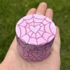 Portable Pink Heart Creative Heart Patterned Herb Grinder Metal Tobacco Grinder Valentine's Day gift Idea 1