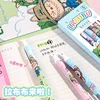 6Pcs Kawaii Cute Labubu Gel Pen Quick-Drying Writing Smooth Pen Cartoon Pressing Neutral Pen School Supplies Stationery 2