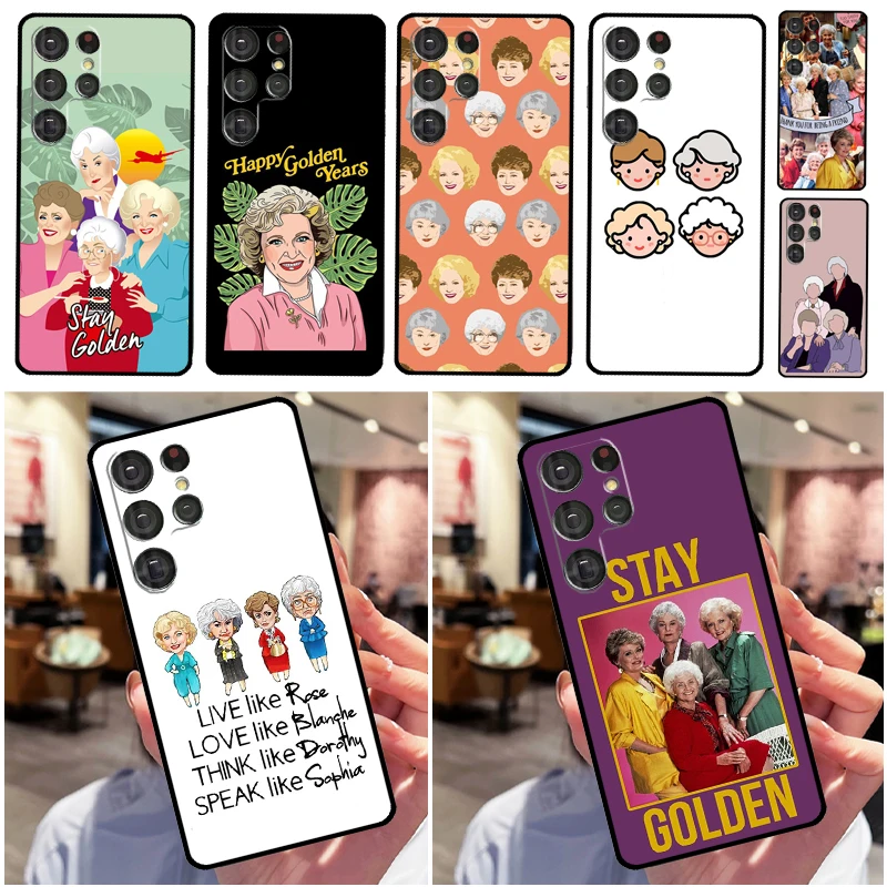 Betty White Golden Case Per Samsung Galaxy S22 S23 Ultra S21 S20 Fe S9 S10 Note 10 Plus 20 Cover Posteriore Ultra Completa