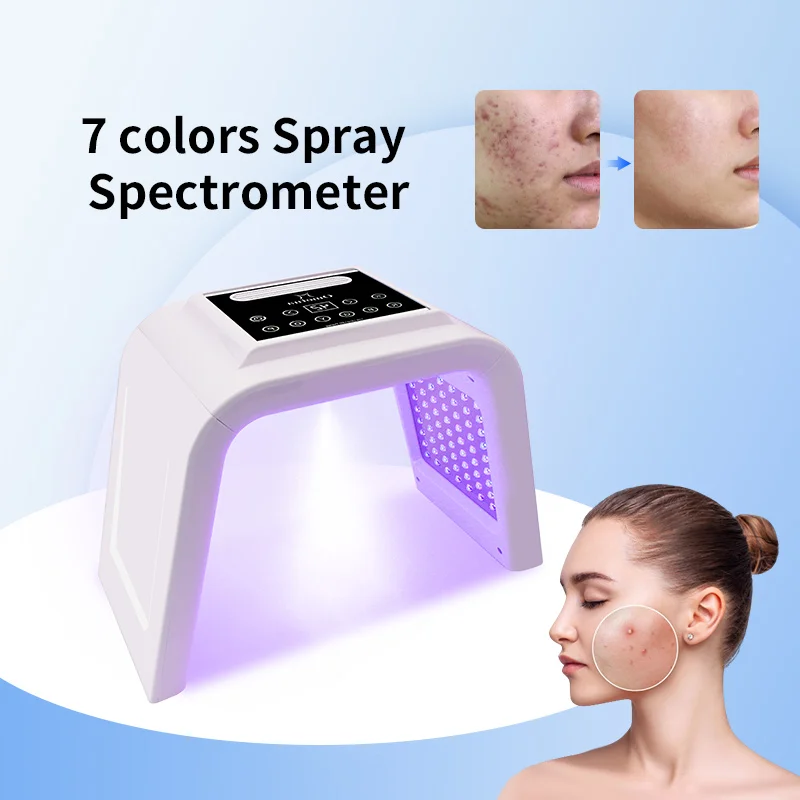 7 Colors PDT Led Mask Light Therapy LED SPA Facial Spray Device Anti Acne Smooth Brighten Wrinkle Beauty Machines For Skin Care