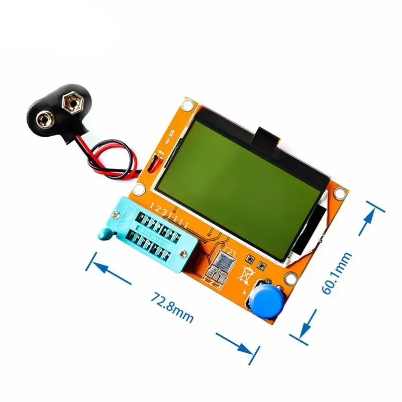 LCR-T4 Multifunctional Transistor Tester Capacitor Diode SCR Inductor Triode MOS Tube Meter Tester 12864 Green Backlight transistor tester capacitor tester lcr tester inductance and capacitance meter
