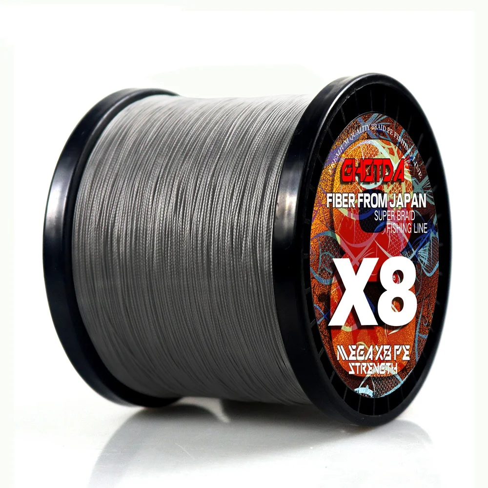 GHOTDA 8 Strands Braided PE Fishing Line 500M 1000M Fly Wire Multifilament Carp Wire X8 Japan Multicolor Sea Line Super Strong 2