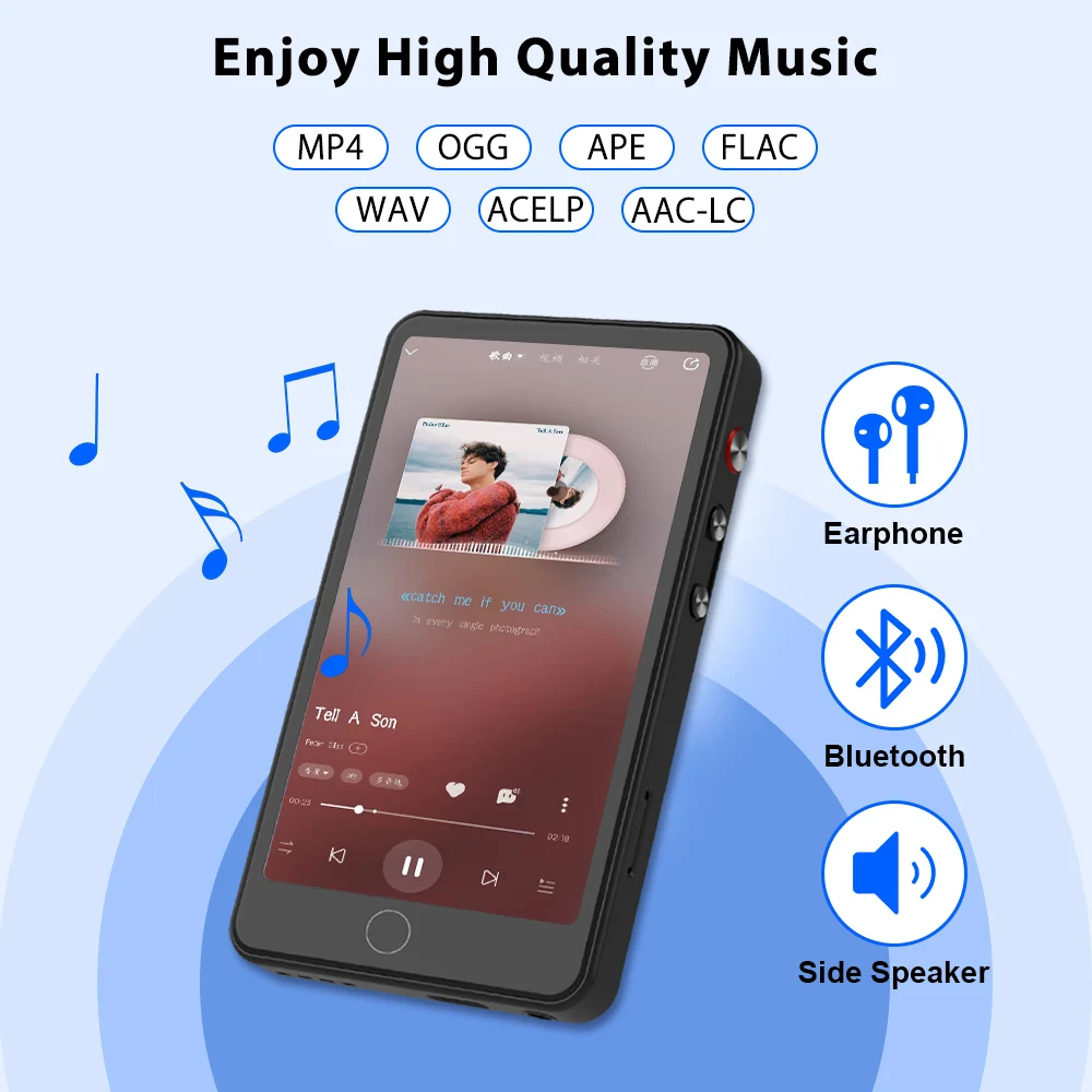 Deelife MP4 Player Full Touch Screen Android MP 4 MP3 Music Play supports Hebrew mp4 player music player mini media player