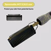 Heating Comb peine caliente alisador de pelo Portable Anti-Scald Comb Beard Press Comb Safety Portable Curling Brush 2