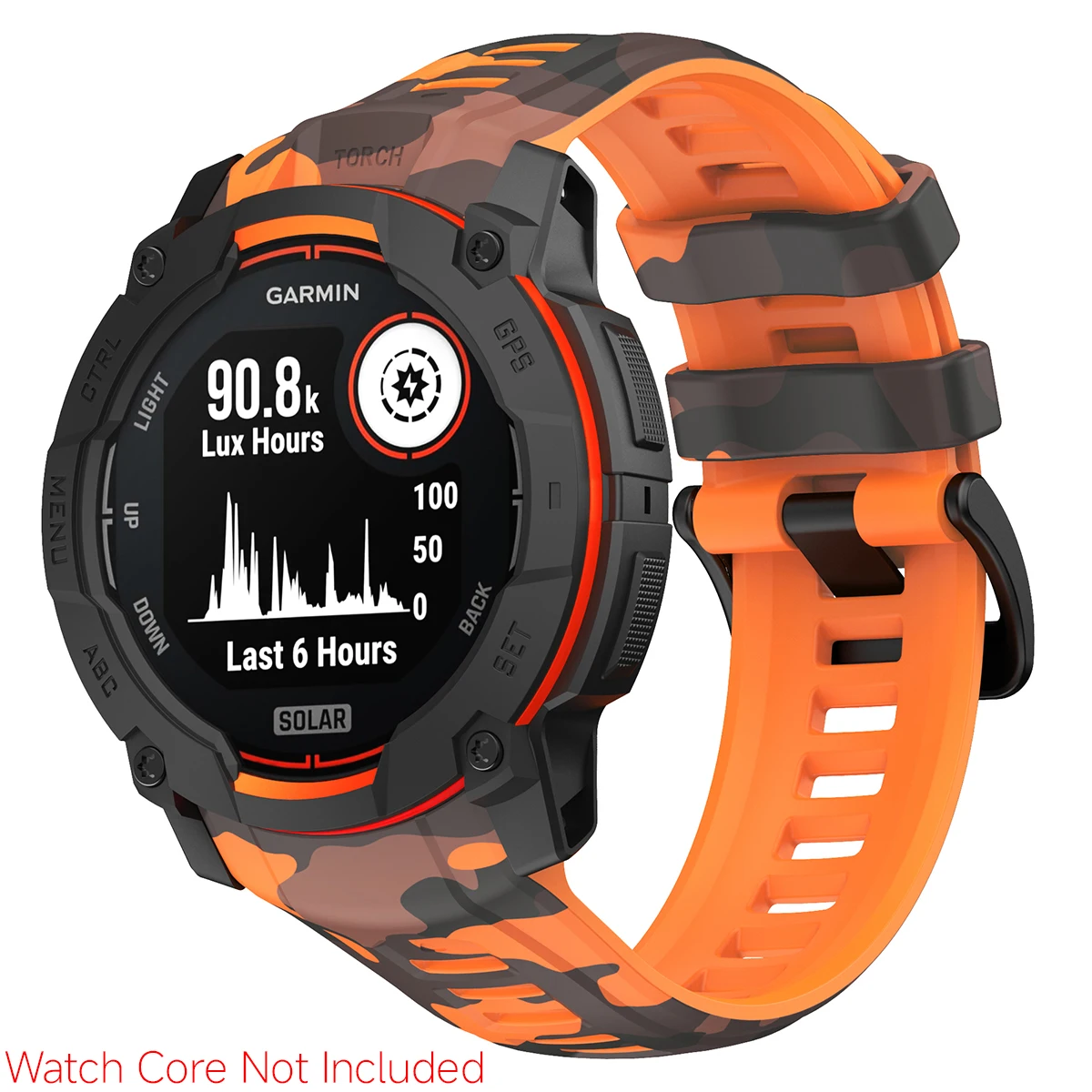 Eco-Friendly Camouflage Printed Silicone Watch Strap (22/26mm)