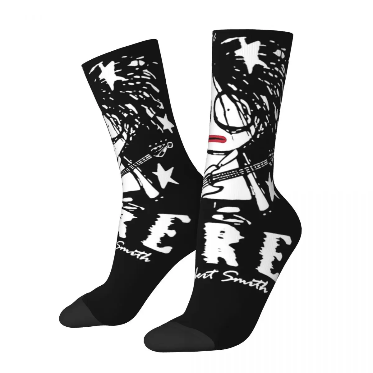 

The Cure Rock Band Robert Theme Design Socks Outfits for Unisex Sweat Absorbing Dress Socks