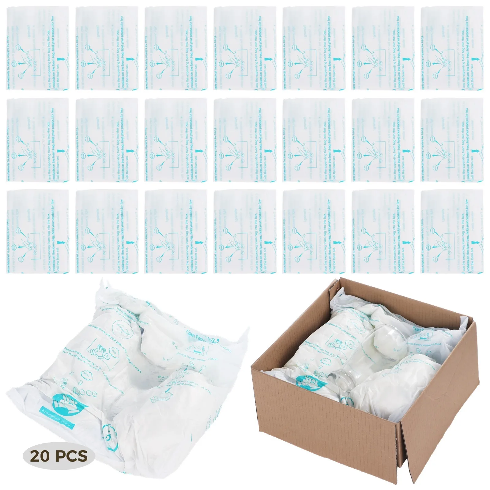 

20 шт./набор, пенные пакеты для упаковки