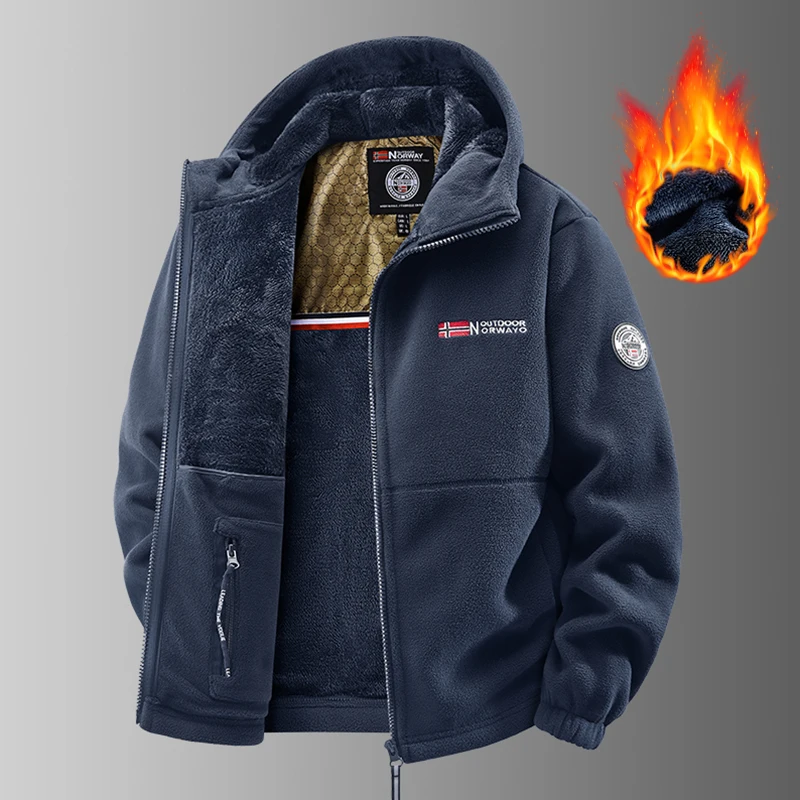 في الهواء الطلق الشتاء القطبية جاكيت من الصوف الرج...