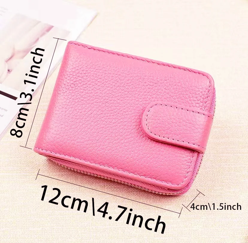 Fashion Wallet Women Bag Tri-Fold Buckle Circle Metal Multi-Function Card  Holder PU Leather Credit Long Student Coin Purse Wallets - China Fashion  Wallet and Lady Wallet price