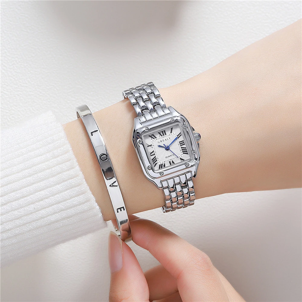 Luxury Quality Brand Women Watches Fashion Simple Crystal With Waterproof Ladies Quartz Watch Stainless Steel Strap Madam Clock