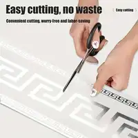 Wall roll self-adhesive skirting board anti-collision and waterproof waistline living room and bedroom decoration wall stickers 4