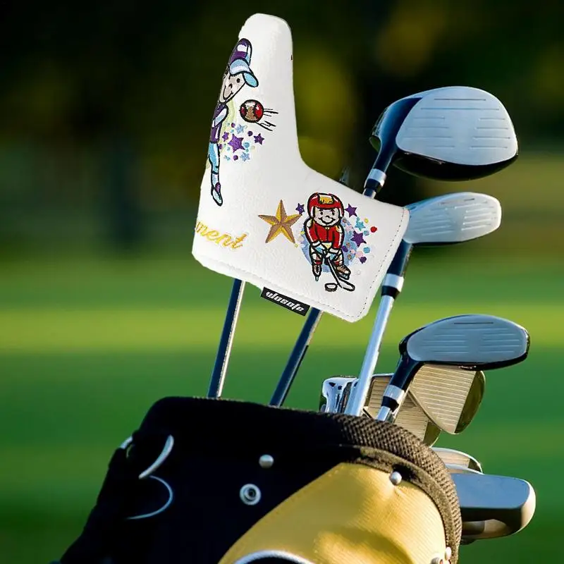 

Чехлы для клюшек для гольфа Магнитная Застежка чехол для клюшек для бейсбола защитный чехол из искусственной кожи Аксессуары для занятий спортом на открытом воздухе для гольфа тренировок