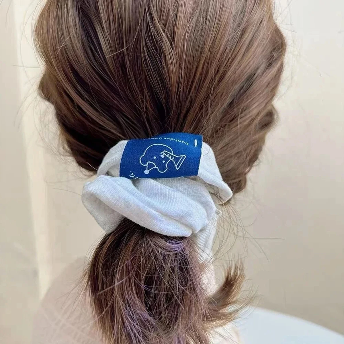 

Hair Ring Fashion Leisure Cute Design Hair Rope Rubber Band High Horsetail Head Rope Girls Beige Cute Hair Accessories