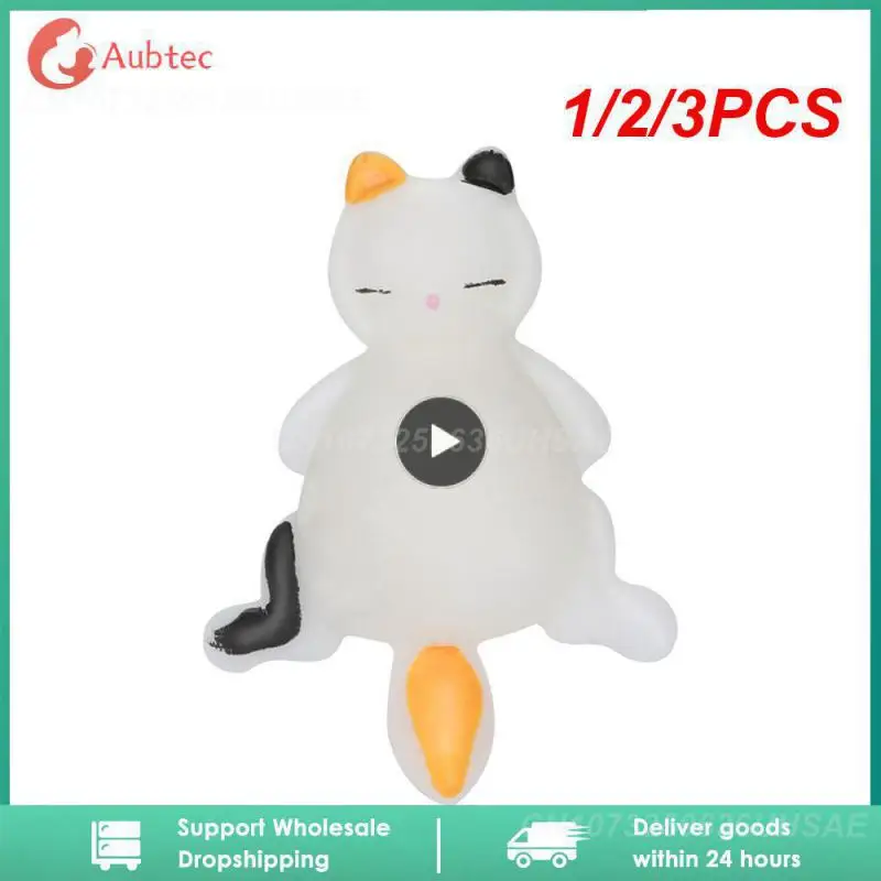 

1/2/3PCS Kawaii Anti Stress Ball Cat Squeeze Toy Squishy Decompression Toy Creative Children's Toys Cute Desktop Decor Stress