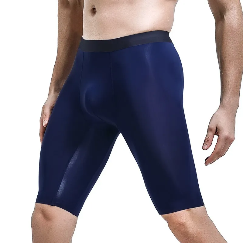 Calzoncillos Bóxer Deportivos Para Hombre - Pierna Larga, Tejido Transpirable De Secado Rápido, Pack De 3 Unidades