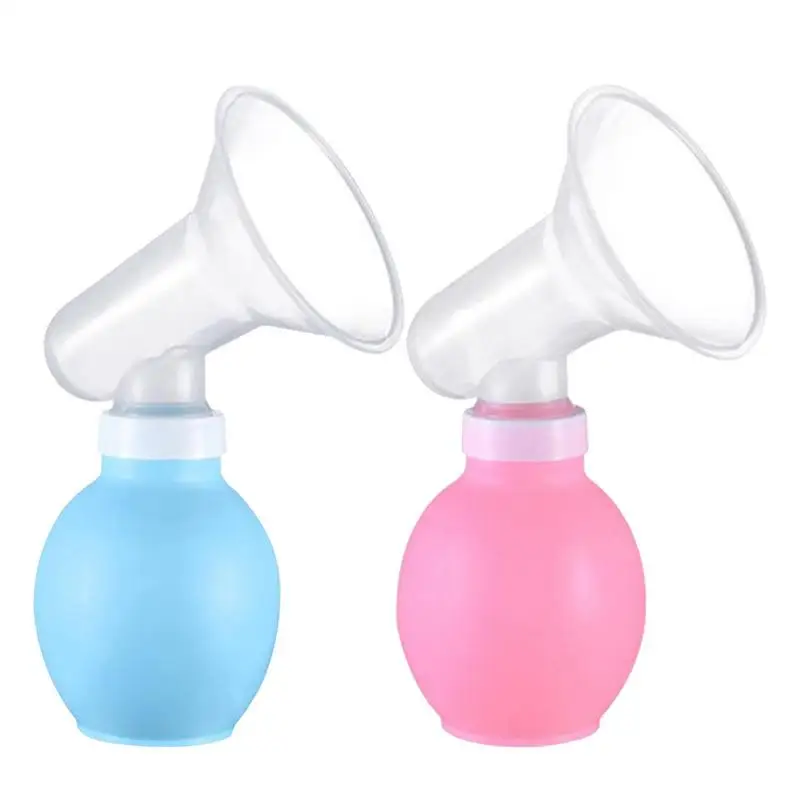 Portable manual breast pump safety food grade PP nipple sucking pump for baby infant milker feeding bottle breast pumps
